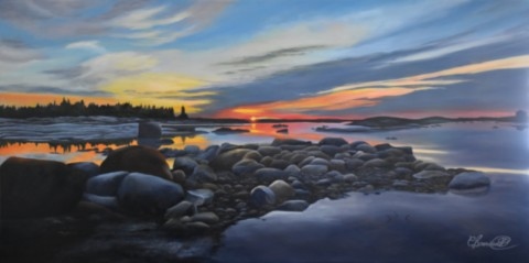 Lever du jour Fleuve